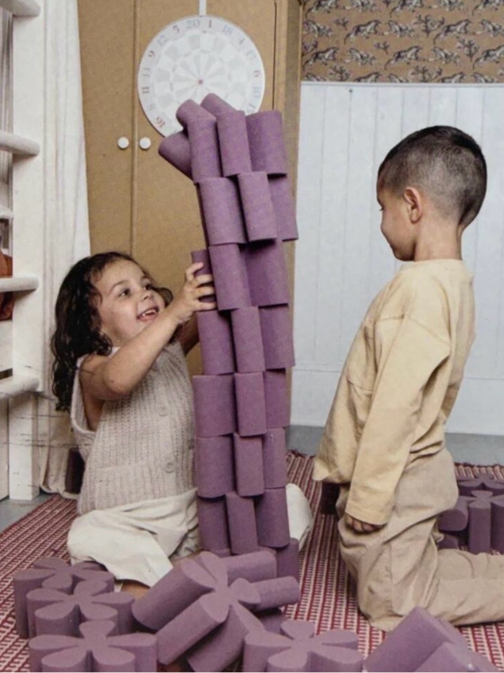 Purple Foam Building Blocks Set for Kids Toy Smol 30 piece set sealed new
